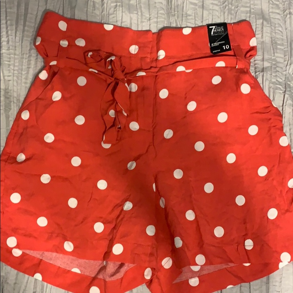 Polkadot shorts.